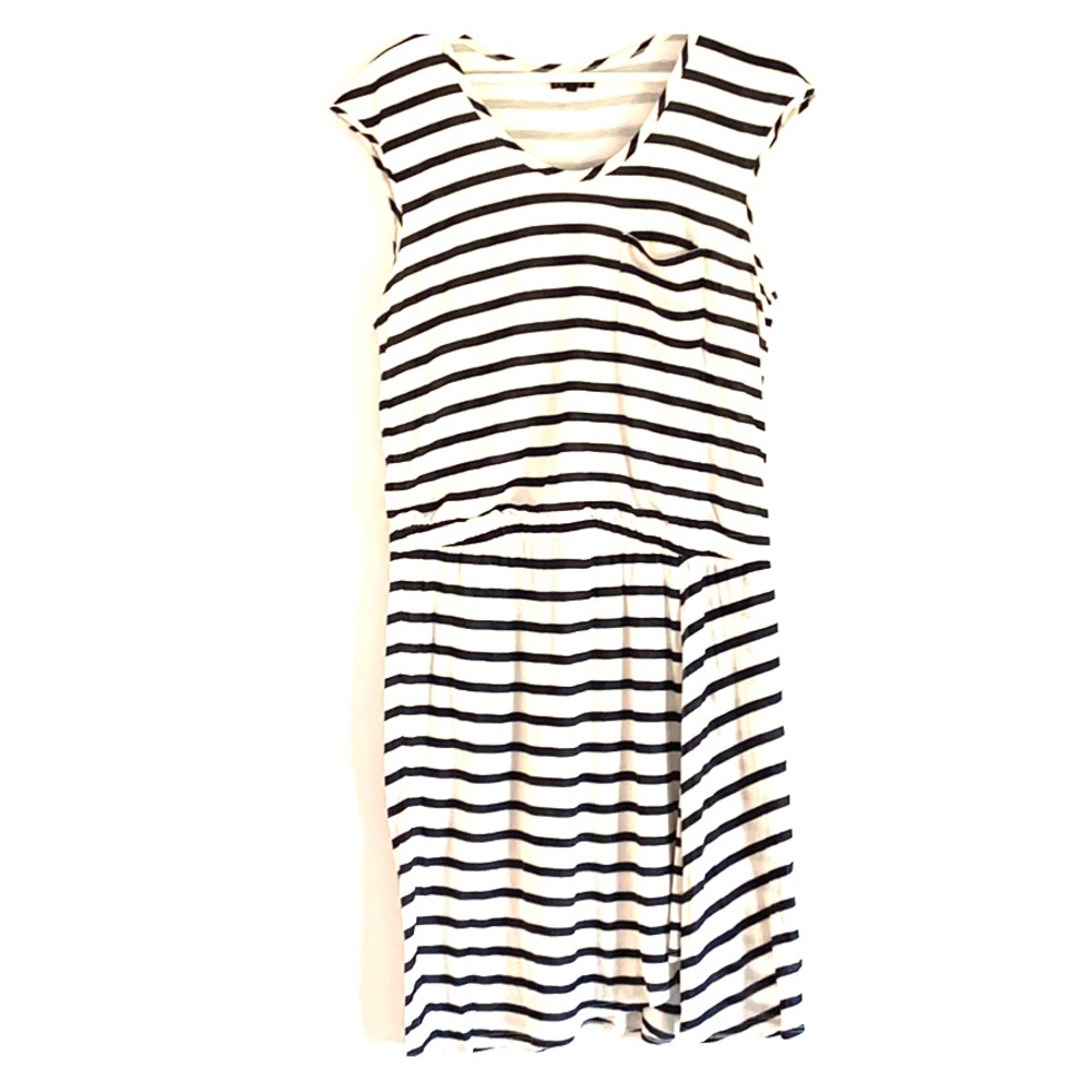 Theory lined striped sundress